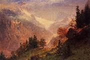 Albert Bierstadt View of the Grindelwald Spain oil painting artist